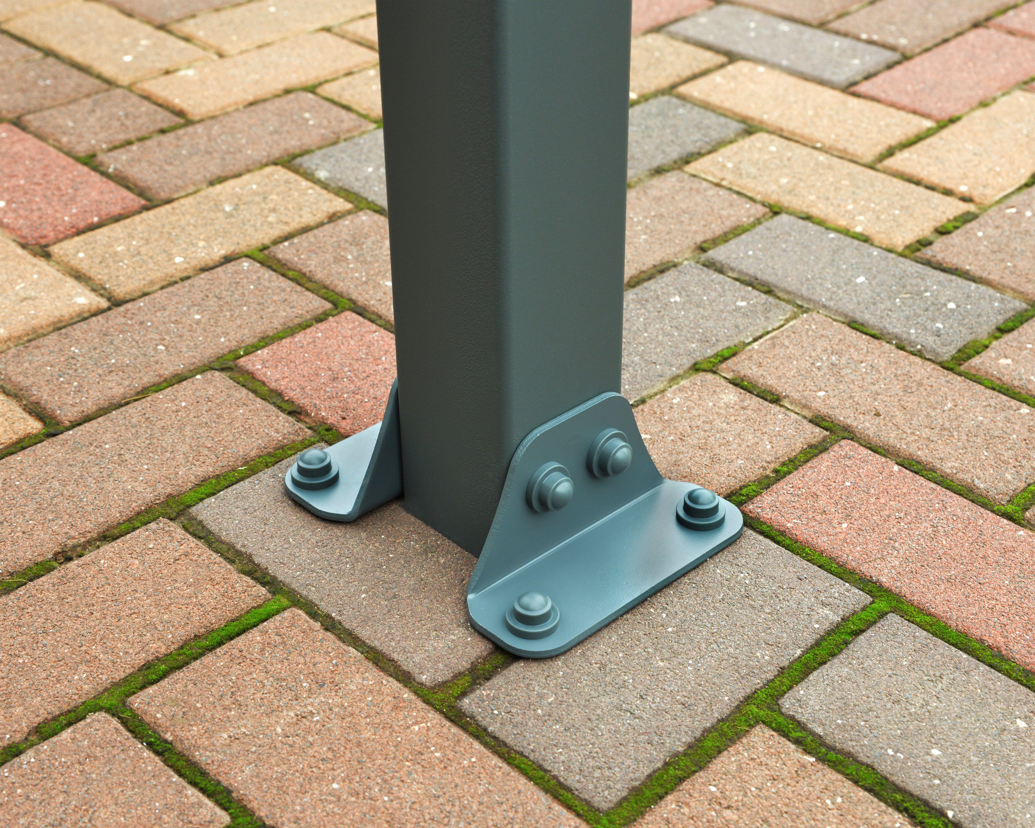 Palram - Canopia Terrassendach Olympia 3x7.3, BxT: 739x295 cm, Bedachung Doppelstegplatten, BxT: 739x295 cm