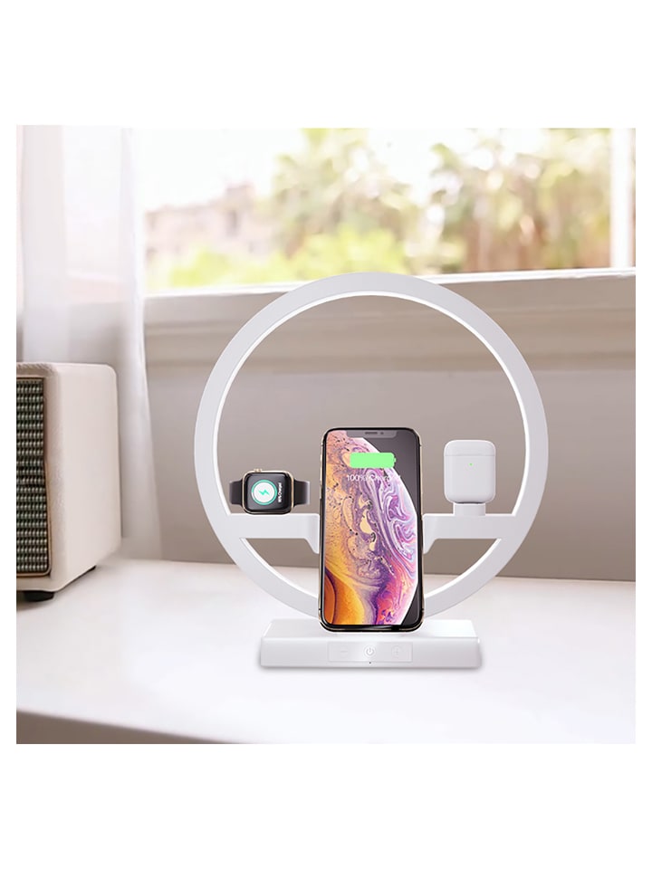 SmartCase LED-Tischleuchte mit Docking-Station in Weiß günstig kaufen onesize