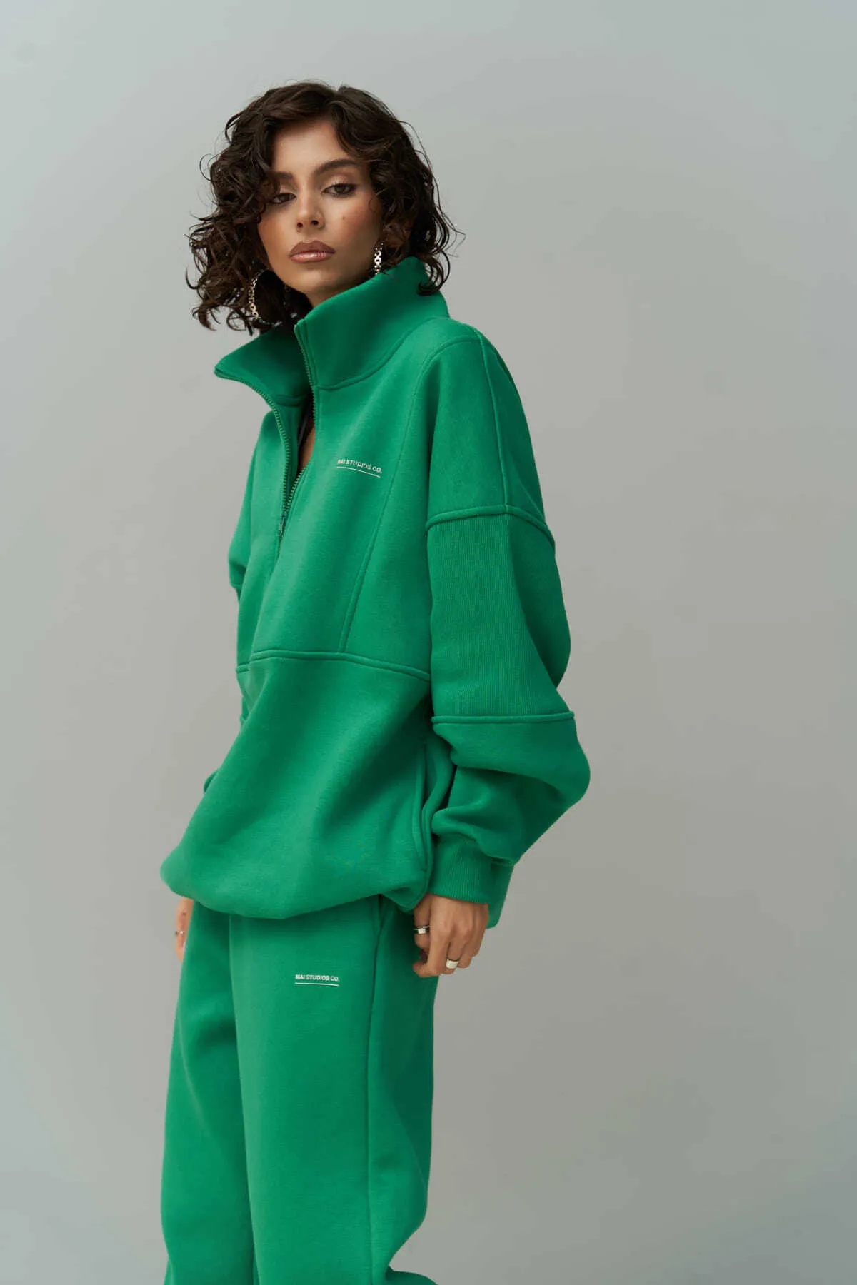 MAİ COLLECTİON  Mini Studio Co Benetton Oversize-Trainingsanzug-Set