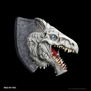 Dungeons & Dragons Replicas of the Realms: 3D Wand-Relief - White Dragon Trophy Plaque