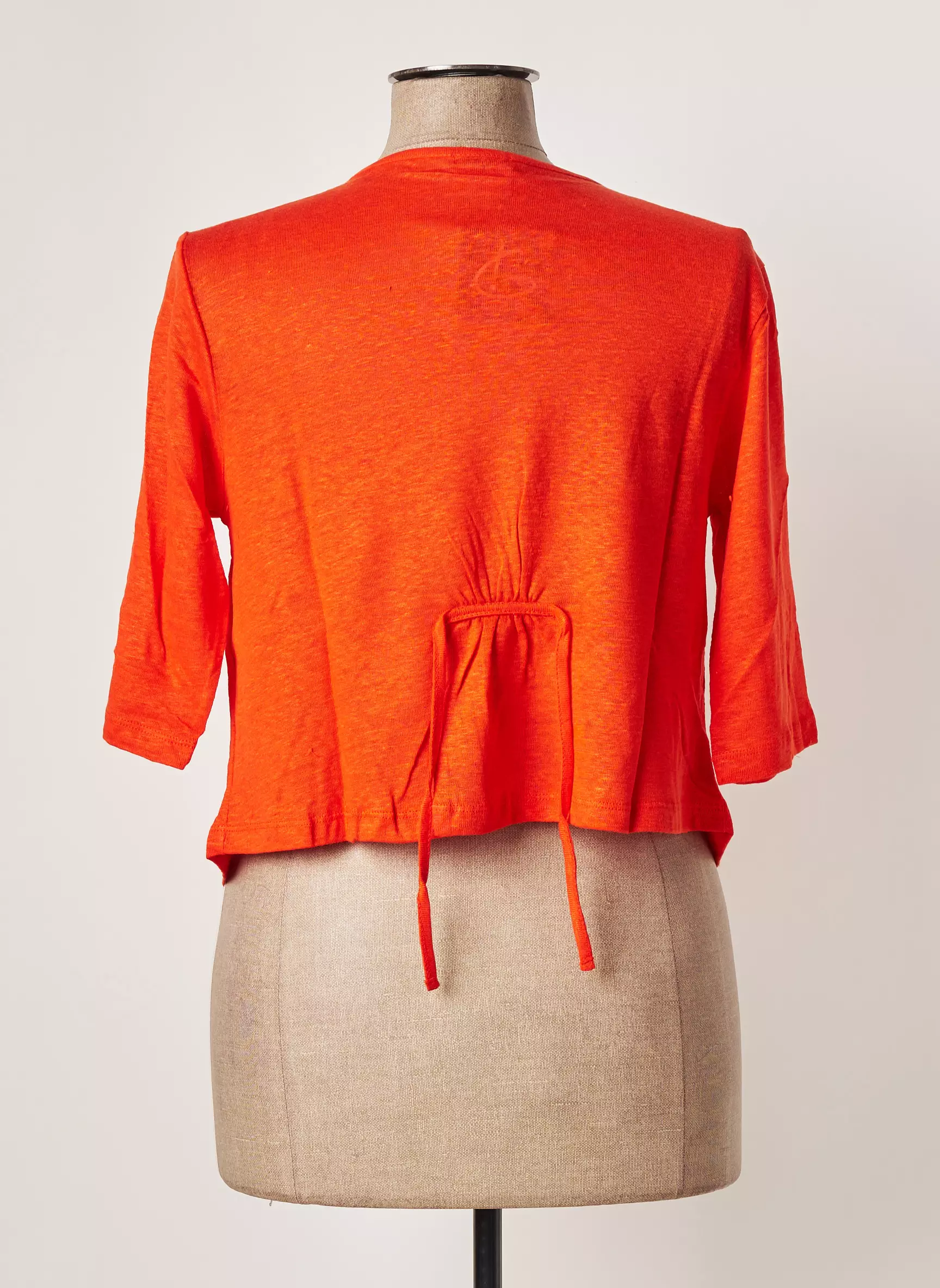 G Oze Gilets Manches Courtes Femme couleur orange