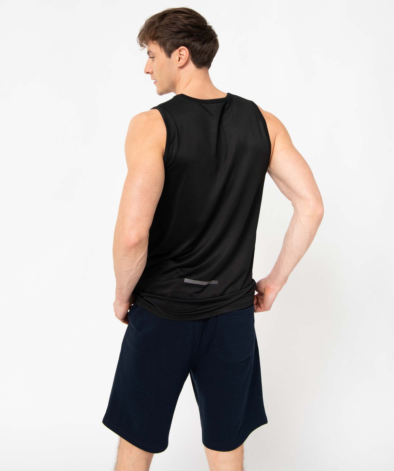 Débardeur homme en maille respirante noir | GEMO