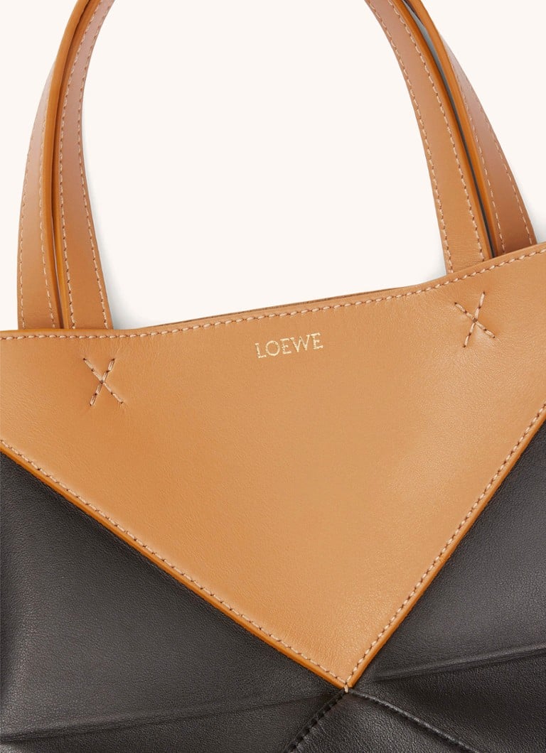 LOEWE Puzzle Fold Mini-handleveske laget av kalveskinn