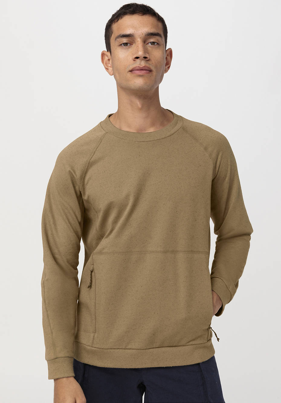 Sweatshirt aus Bio-Baumwolle mit Hanf und Schurwolle