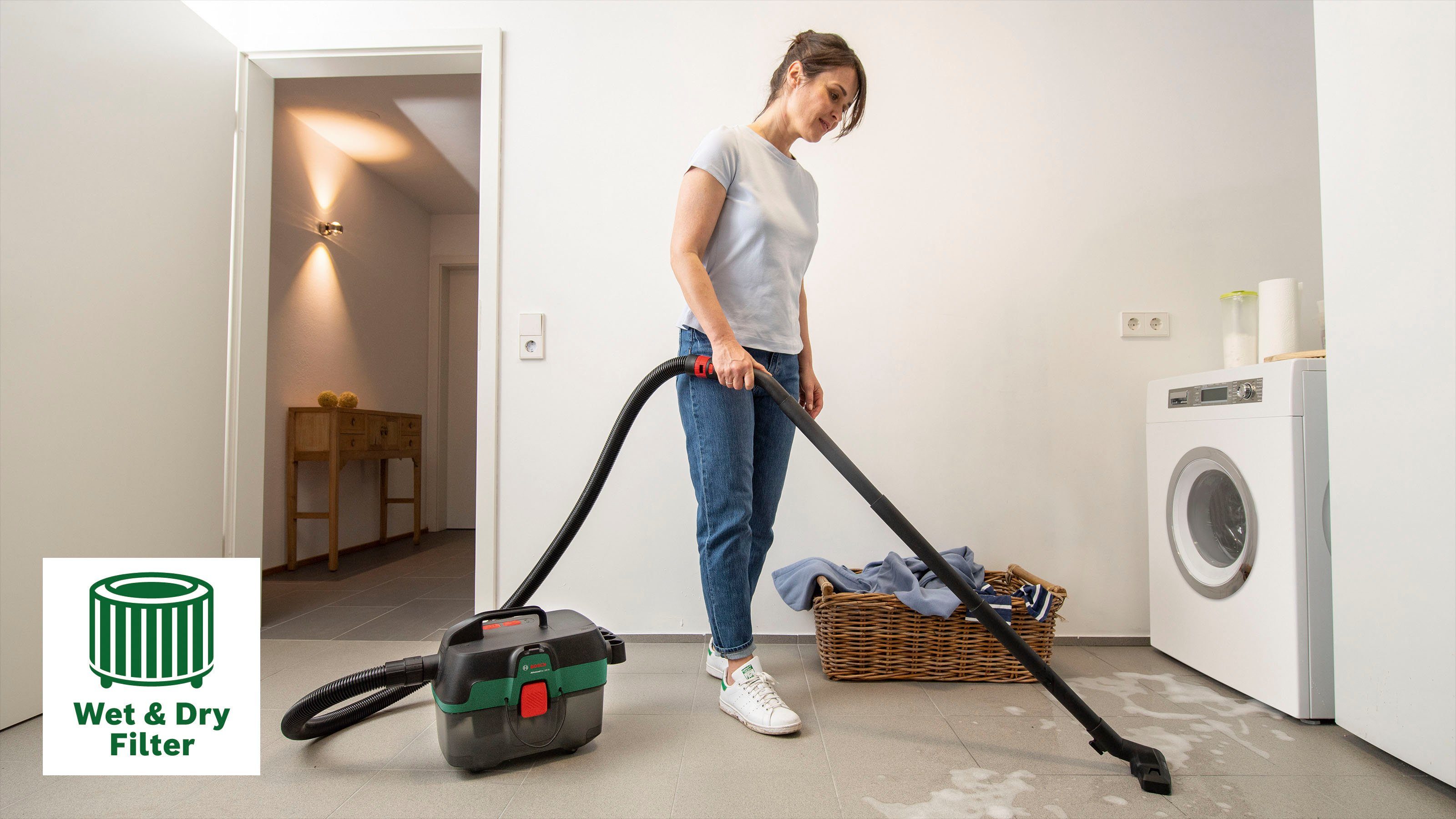 Bosch Home & Garden Nass-Trocken-Akkusauger AdvancedVac 18V-8, mit Beutel, ohne Akku und Ladegerät