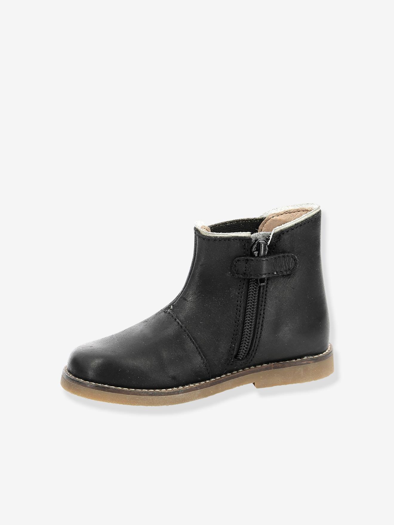 Boots en cuir fille Sarmille ASTER® bordeaux