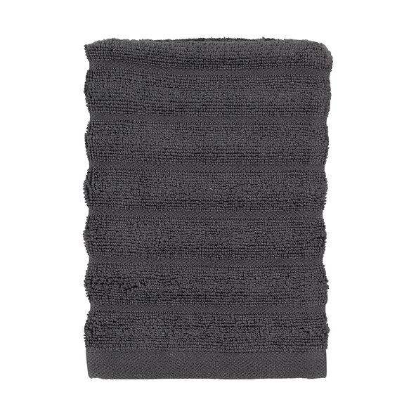 Waschhandschuh Hoch/Tief, 2 x 6er Set, anthrazit