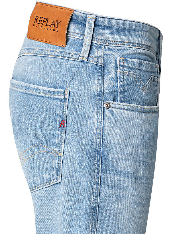 Replay, Jeans Anbass, Slim Fit, Baumwoll-Stretch, hellblau