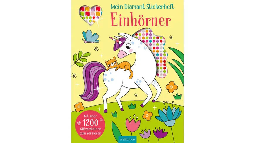 Mein Diamant-Stickerheft – Einhörner