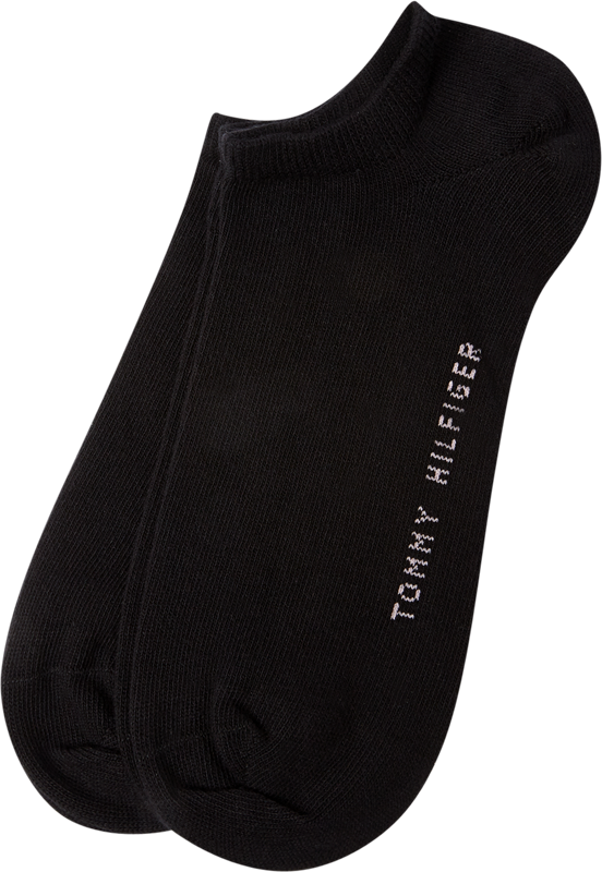 Sneakersocken im 2er-Pack in schwarz