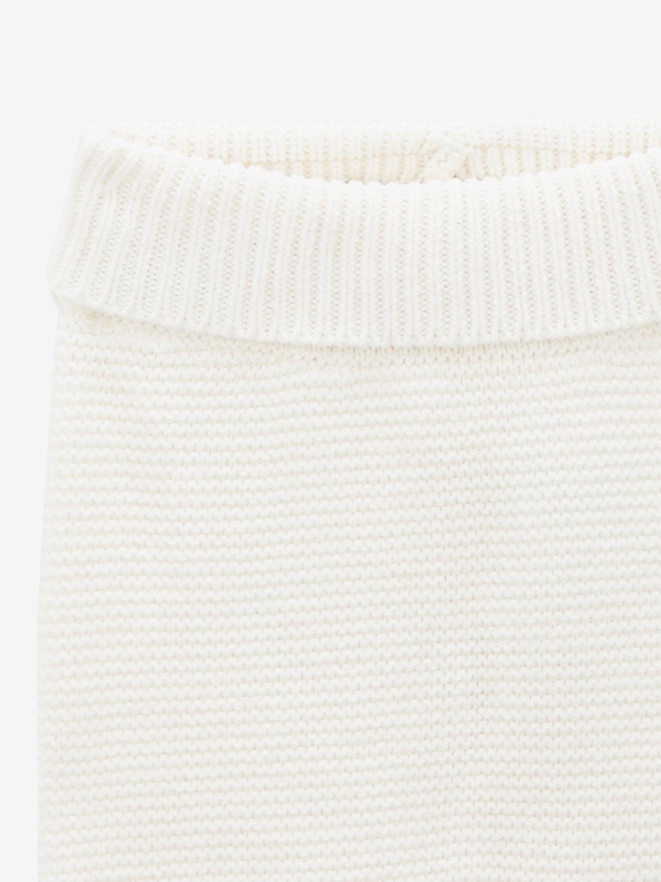 Cyrillus Baby Leggings CYRILLUS, Bio-Baumwolle und Wolle - weiß