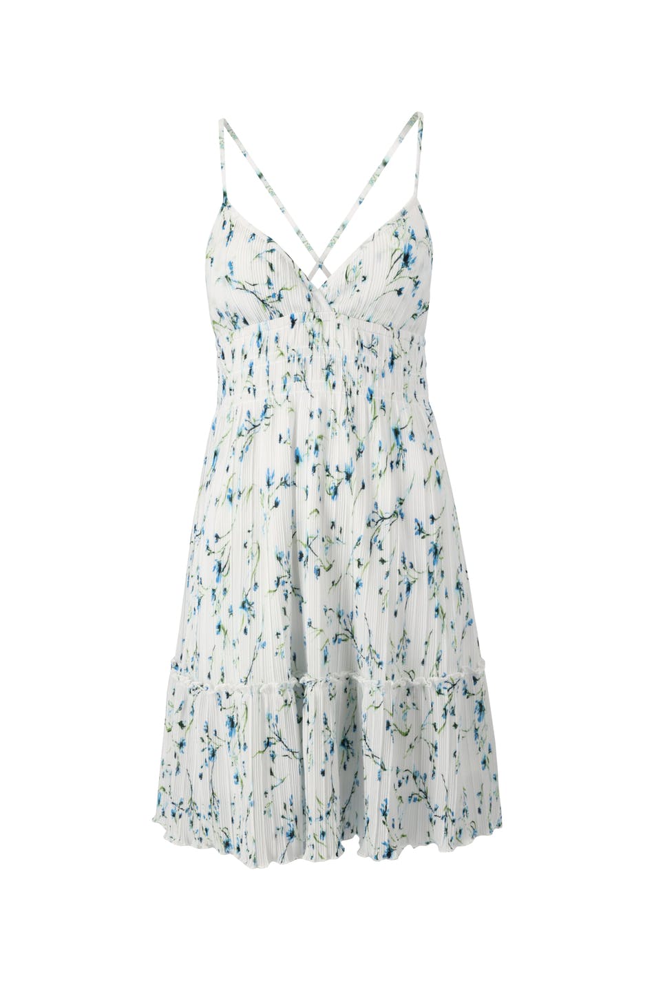 Plissé mini dress
