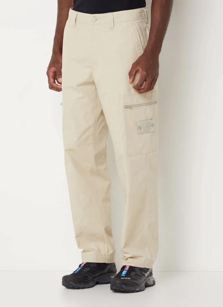 Pantaloni cargo cu croi larg și buzunare laterale Stone Island 319F1