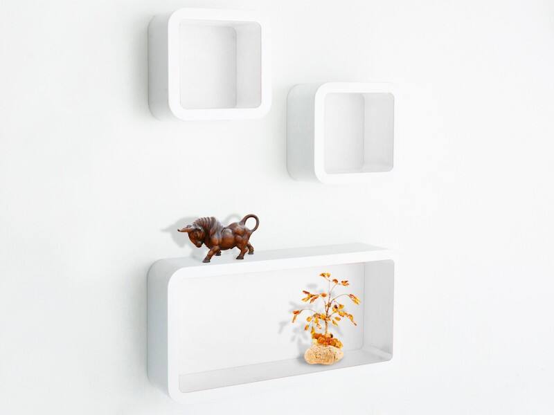 Casa Pura Cube Regal Oxford Mitteldichte Holzfaserplatte Weiß