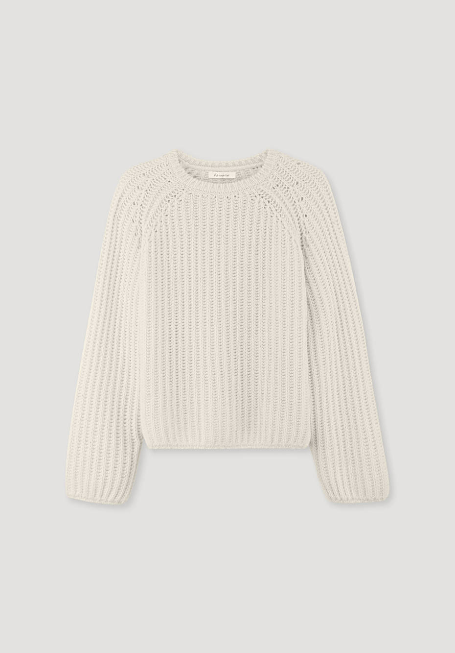 Raglan-Pullover aus Bio-Baumwolle und Bio-Merinowolle