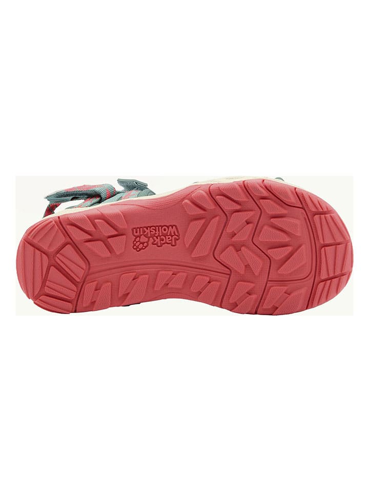 Jack Wolfskin Sandalen in Dunkelgrün/Pink günstig kaufen