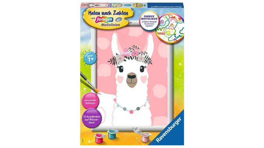 Ravensburger Beschäftigung - Malen nach Zahlen - No Drama Lama
