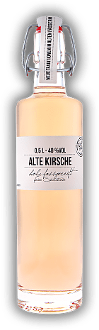 Birkenhof Alte Kirsche 0,5 Liter Birkenhof Alte Kirsche 0,5 Liter Harmonisches Destillat, in Cognacfässern gereift. 0,5	 Liter - Vol 40%