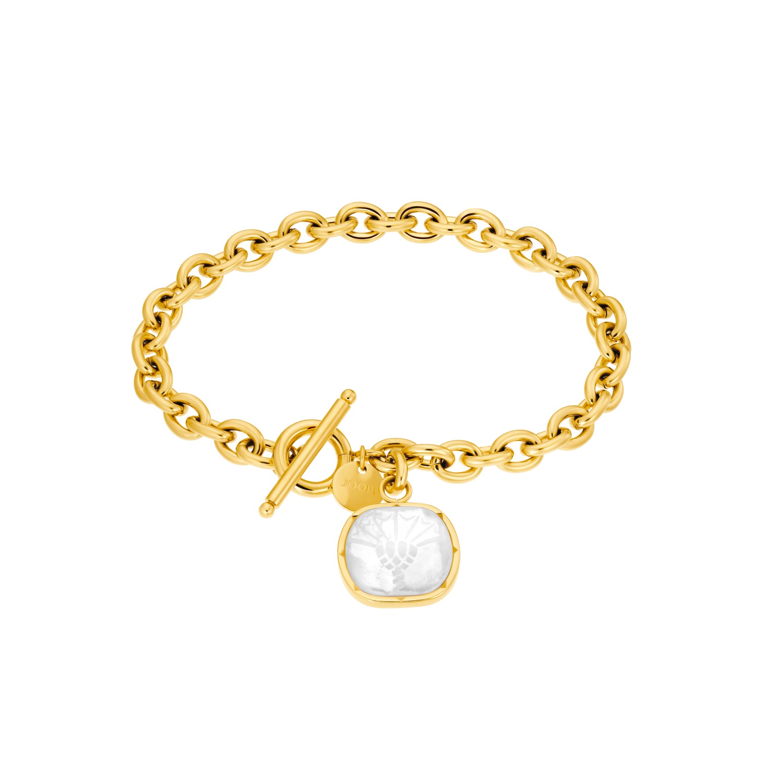 Armband für Damen. Edelstahl. Perlmutt