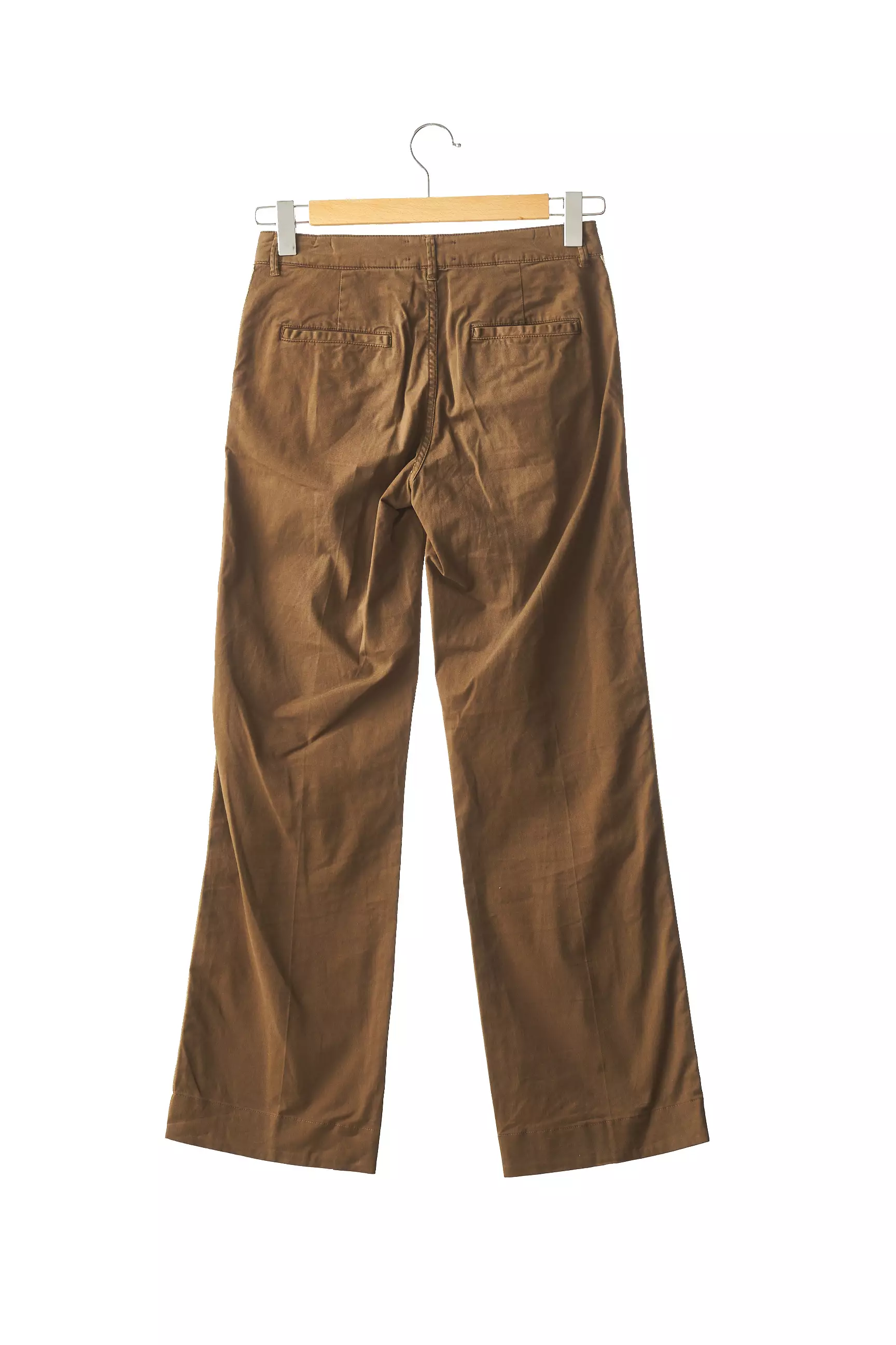 Essentiel Antwerp Pantalons Droits Femme couleur marron