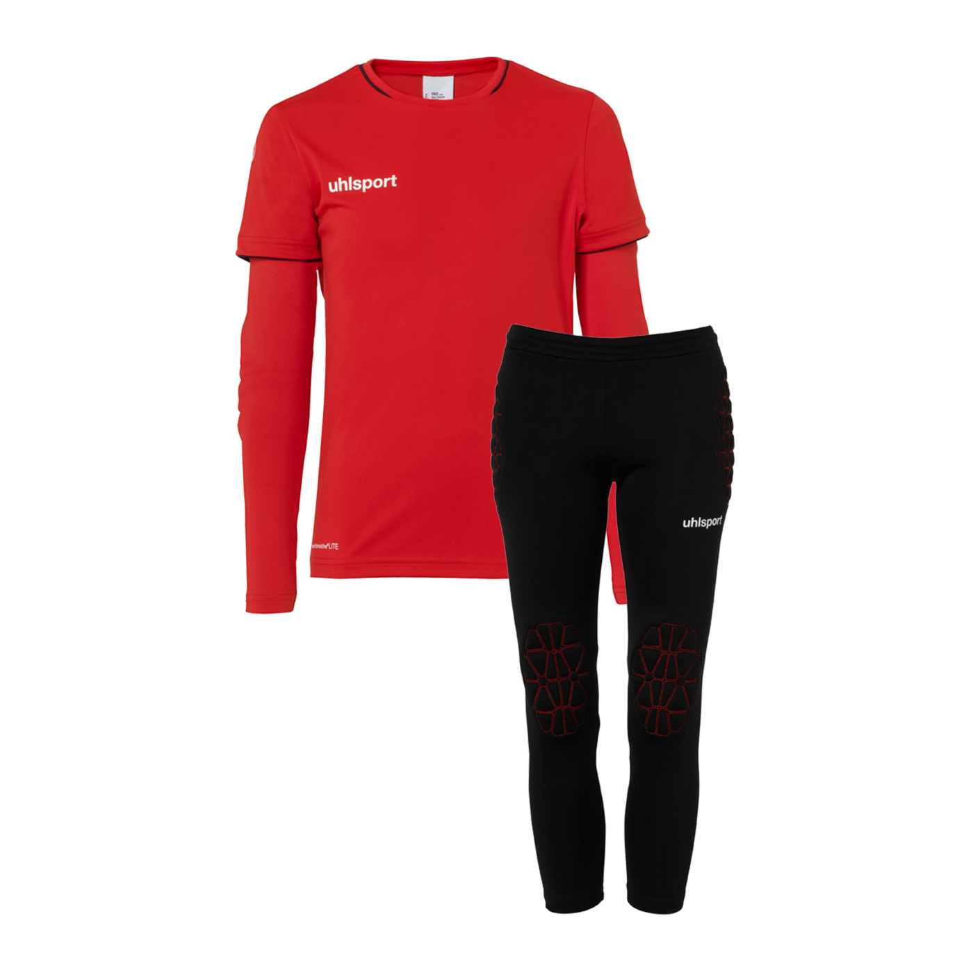 Uhlsport Save Goalkeeper Torwartset Kids Rot F04