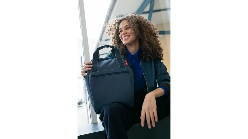 reisenthel Allrounder Herringbone R dark blue