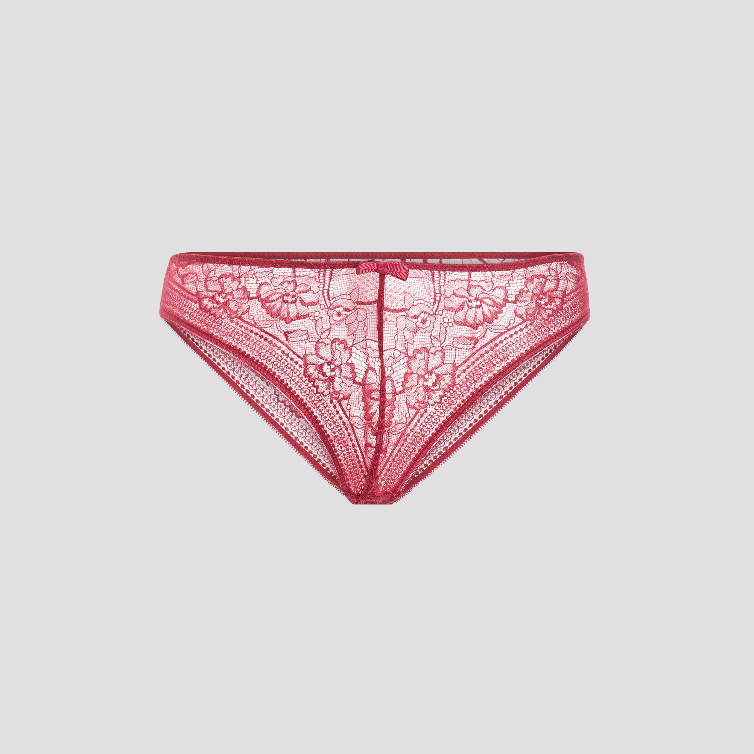 Culotte en dentelle rose framboise femme | La Halle