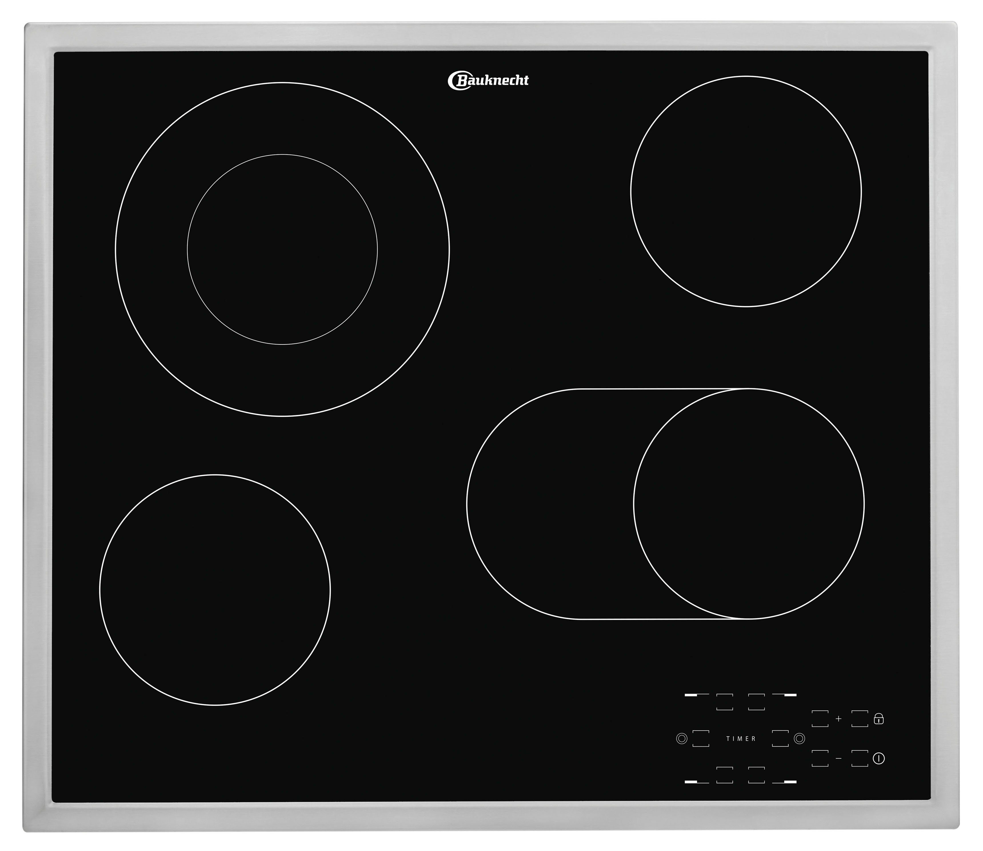 BAUKNECHT Backofen-Set BAKO4 HR6 BLACK, mit 2-fach-Teleskopauszug, Hydrolyse