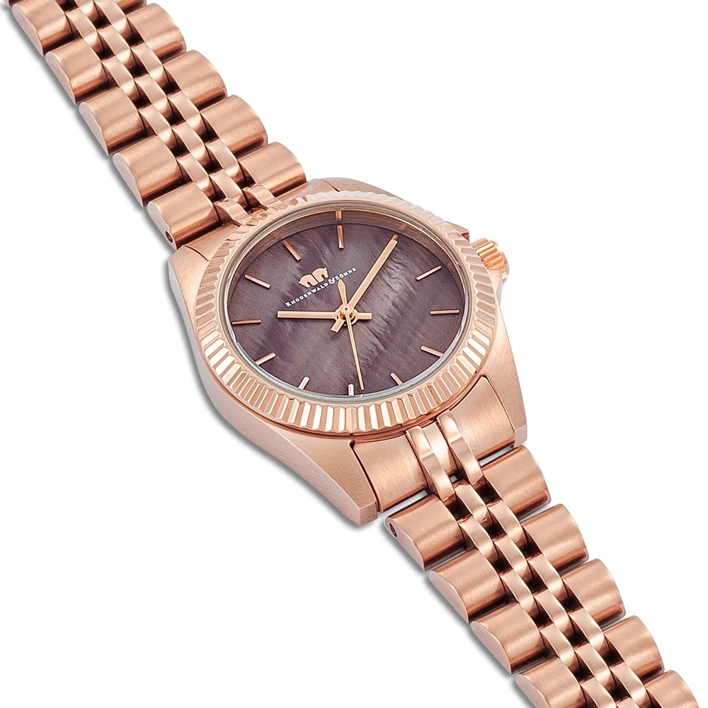 Rhodenwald & Söhne Montre à quartz Cassina en Or rose Acier inoxydable en Or rose Montre