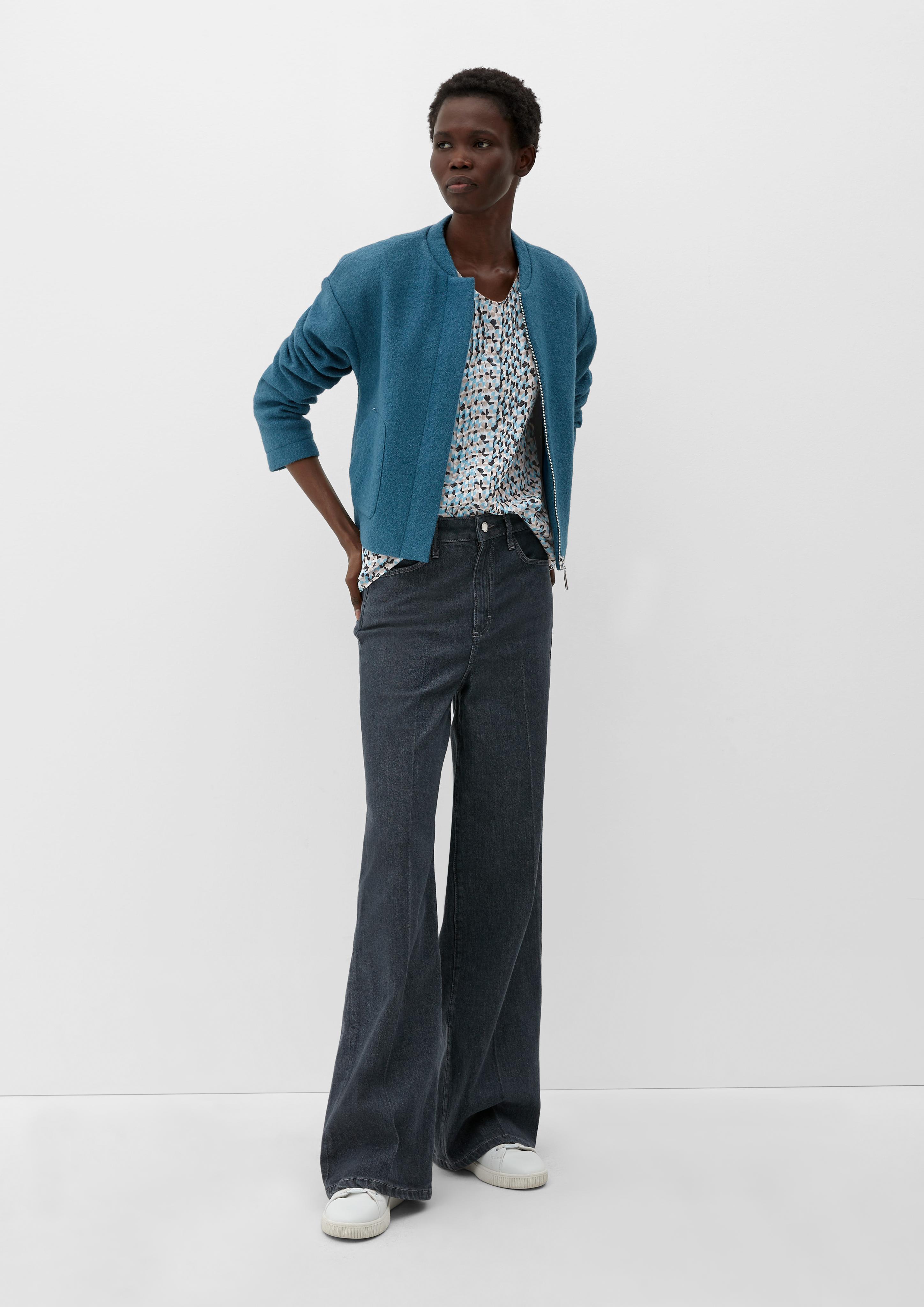 Viskosebluse mit Pintucks  2125436-02A0