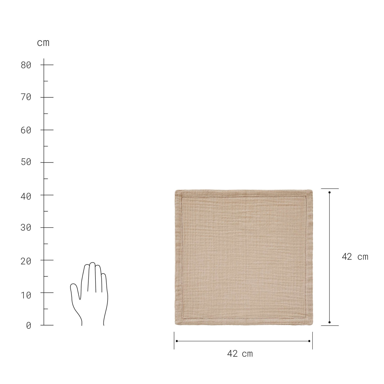 LOOM Serviette L 42 x B 42cm
