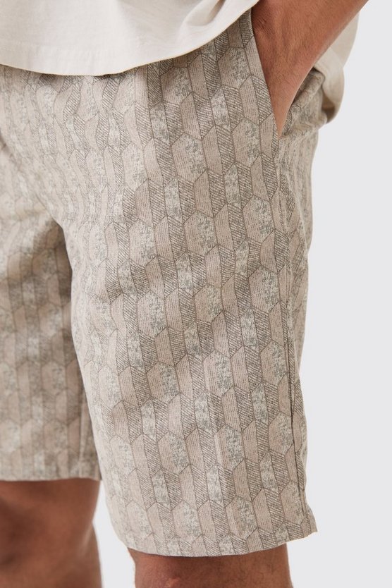 Gewebte Shorts mit elastischem Bund