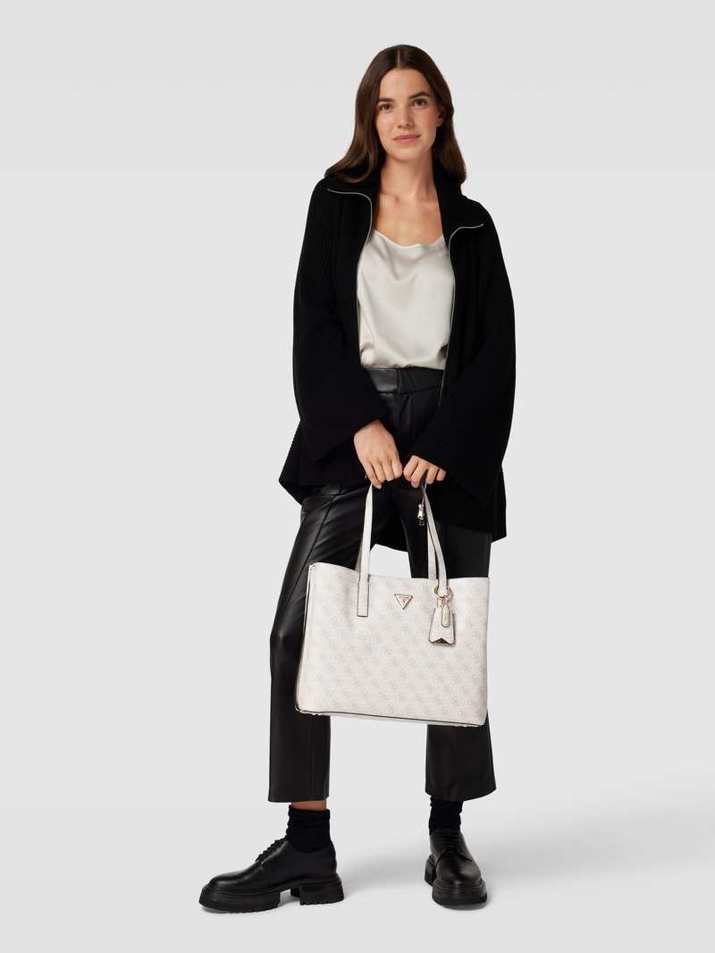 Shopper mit Label-Detail Modell 'MERIDIAN' in hellrosa