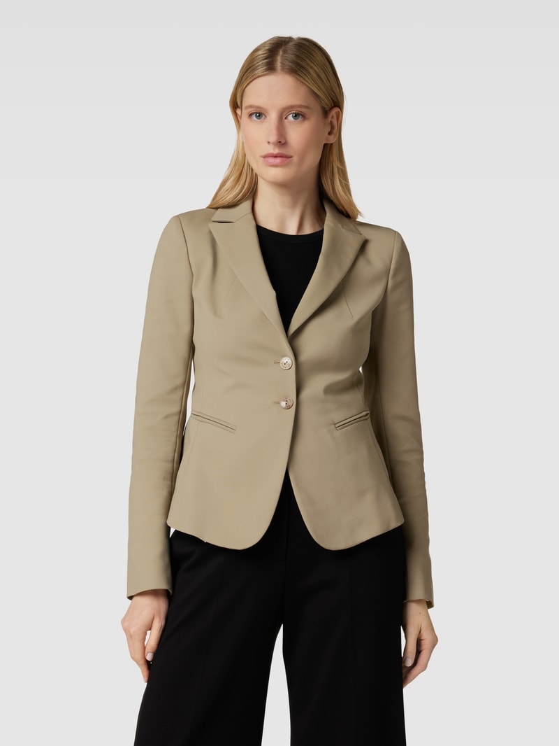 Blazer mit Paspeltaschen Modell 'GIACCA' in olivgrün