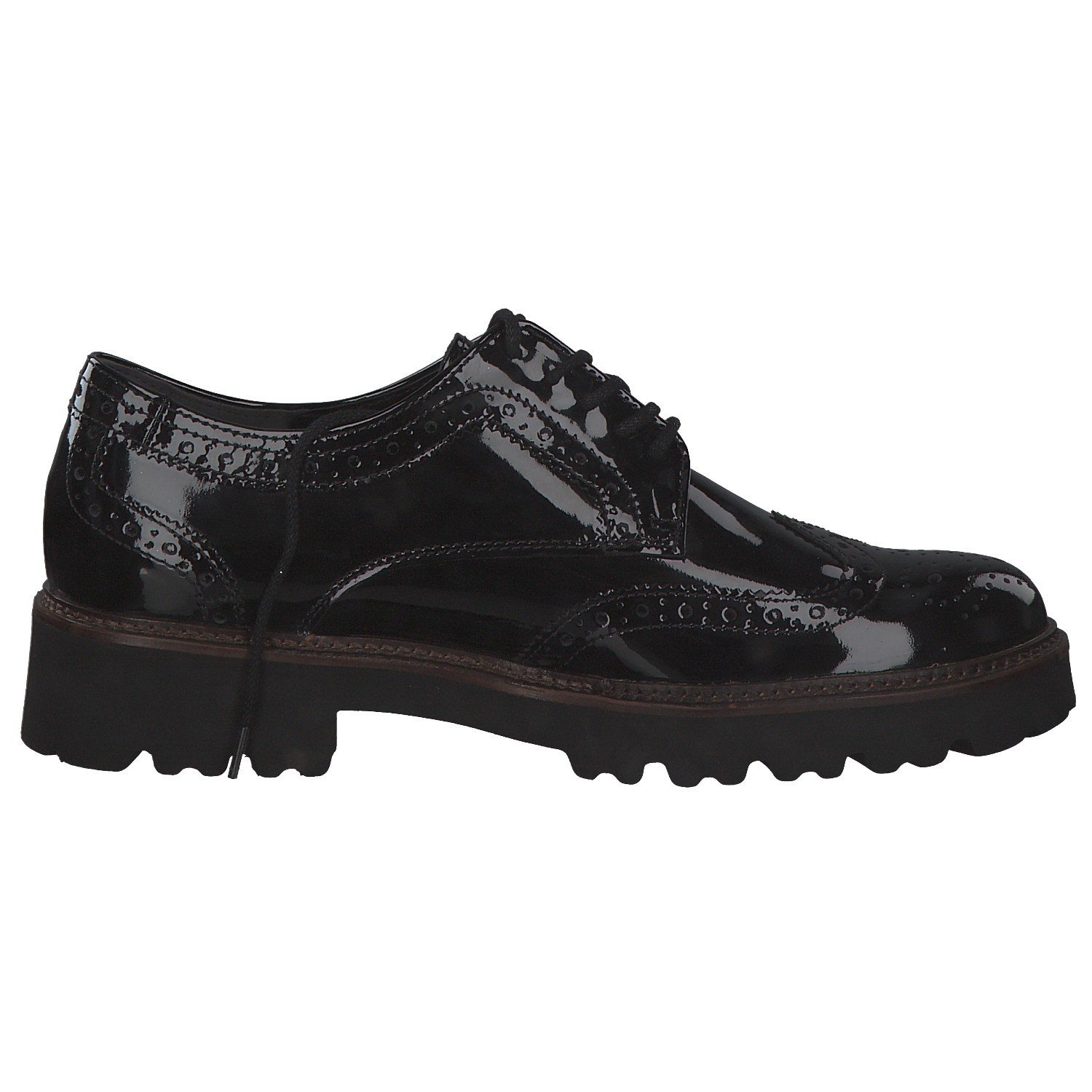 Gabor 05.244, Schnürschuhe, Damen, schwarz (cognac)