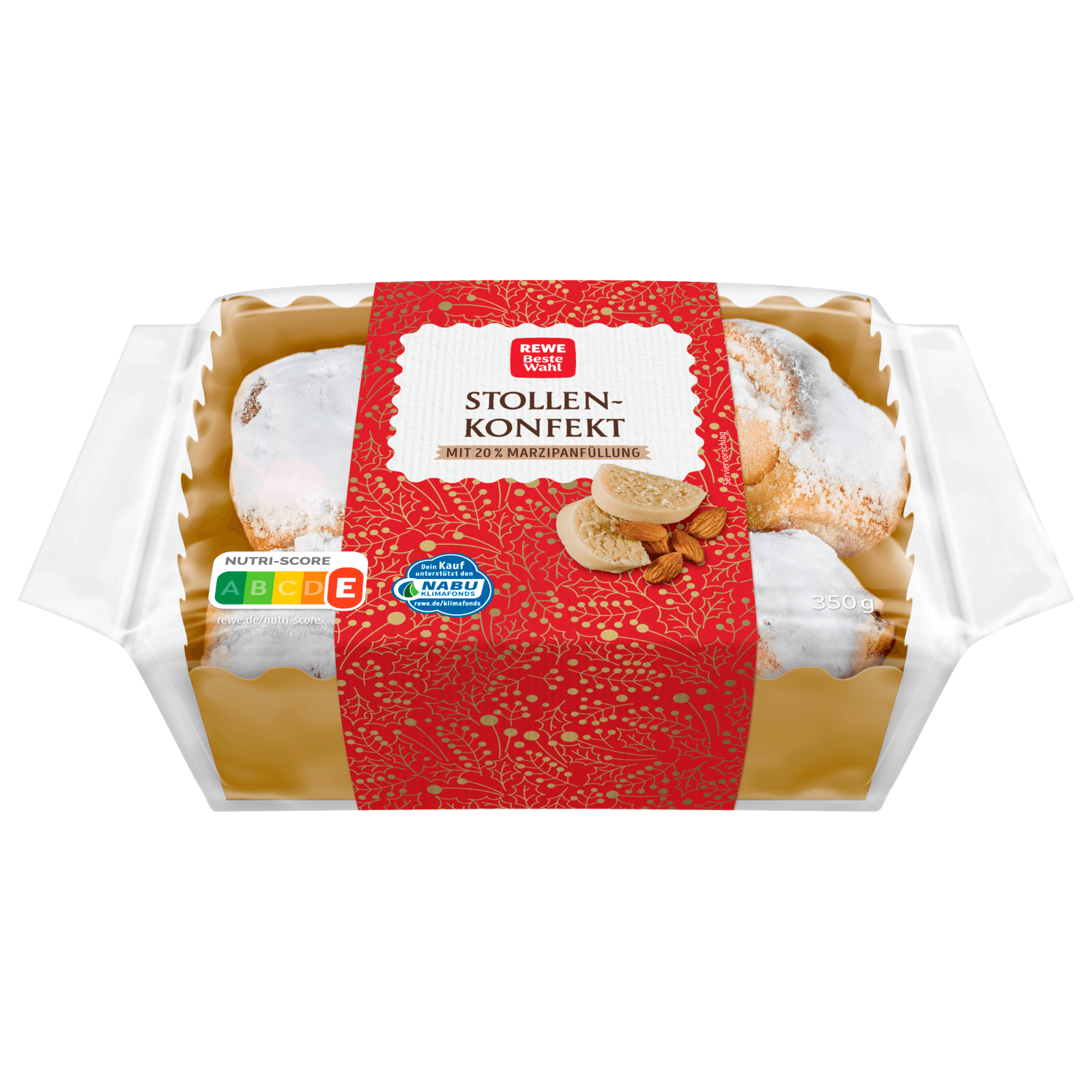 REWE Beste Wahl Stollen-Konfekt mit Marzipan 389g