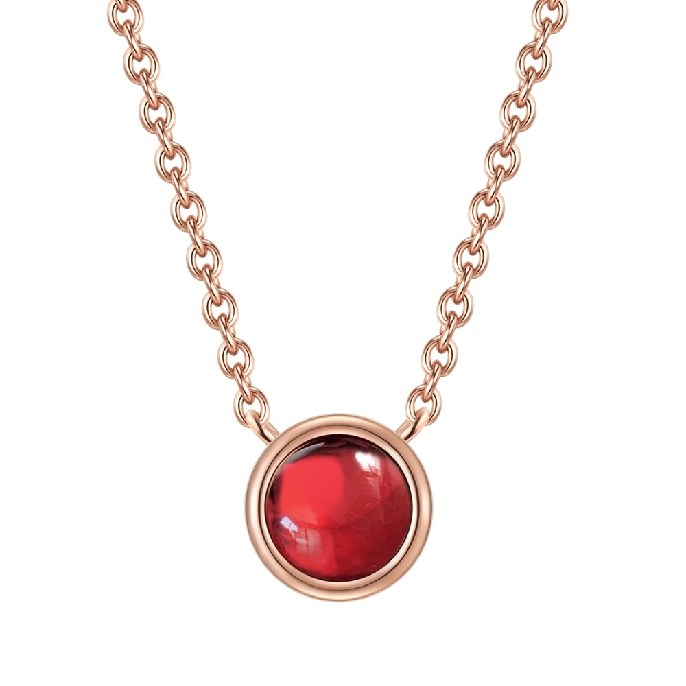 Glanzstücke München Collier en argent Argent sterling Grenat en Or rose collier