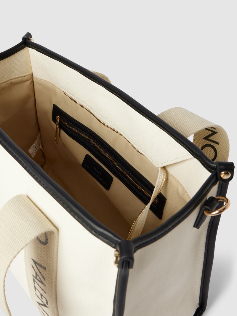Tote Bag mit abnehmbarem Schulterriemen Modell 'CANDLE' in ecru