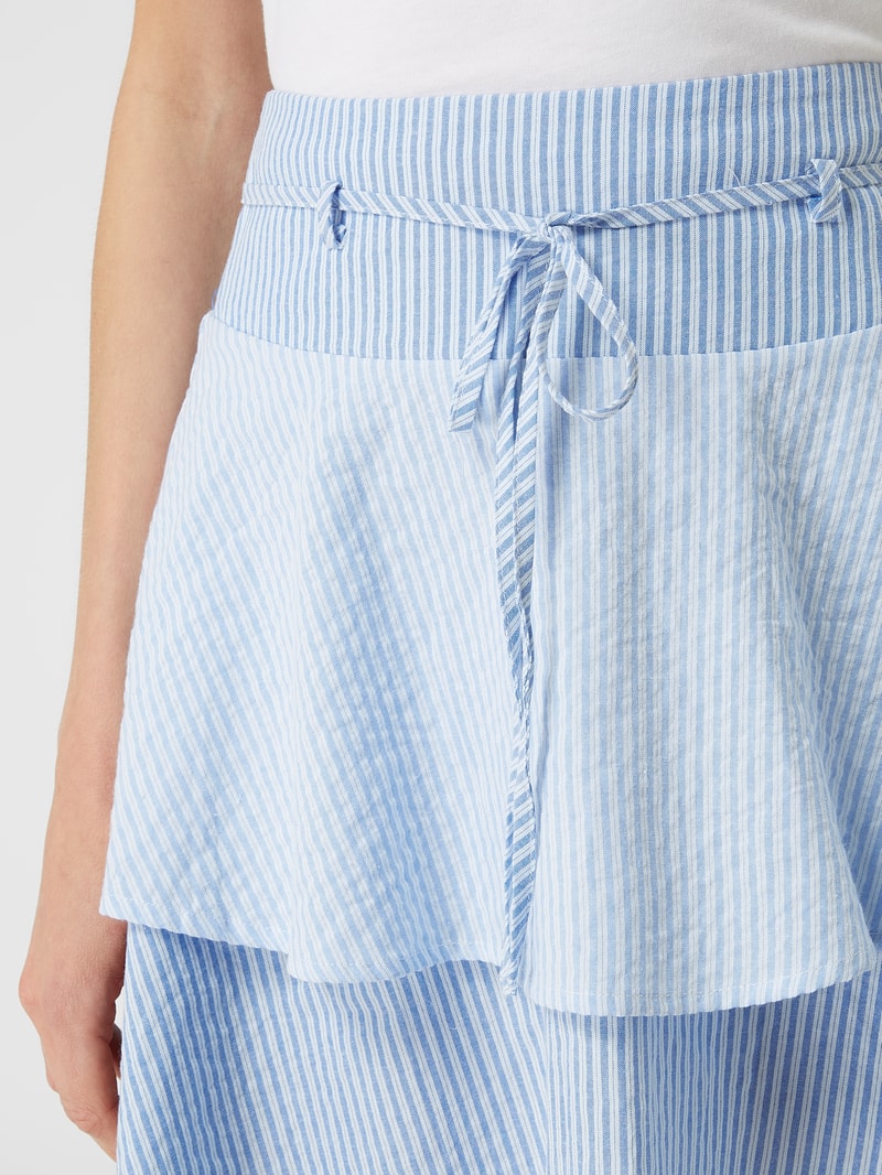 Minirock mit Streifenmuster Modell 'Fia' in bleu
