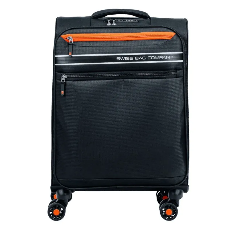 Swiss Bags Ohio Handgepäckstrolley S (55 cm) Erweiterbar - Black