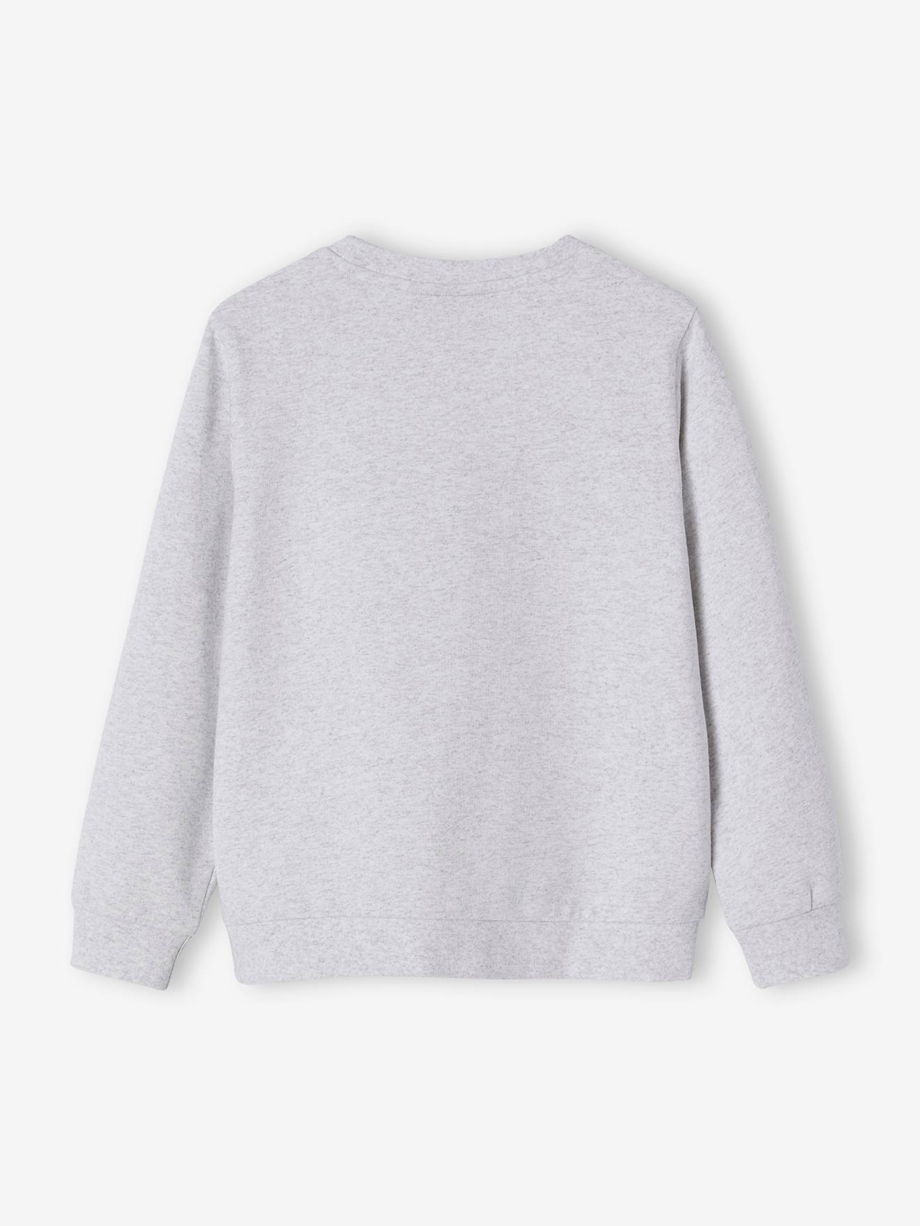 Sweat garçon Snoopy Peanuts® gris clair chine