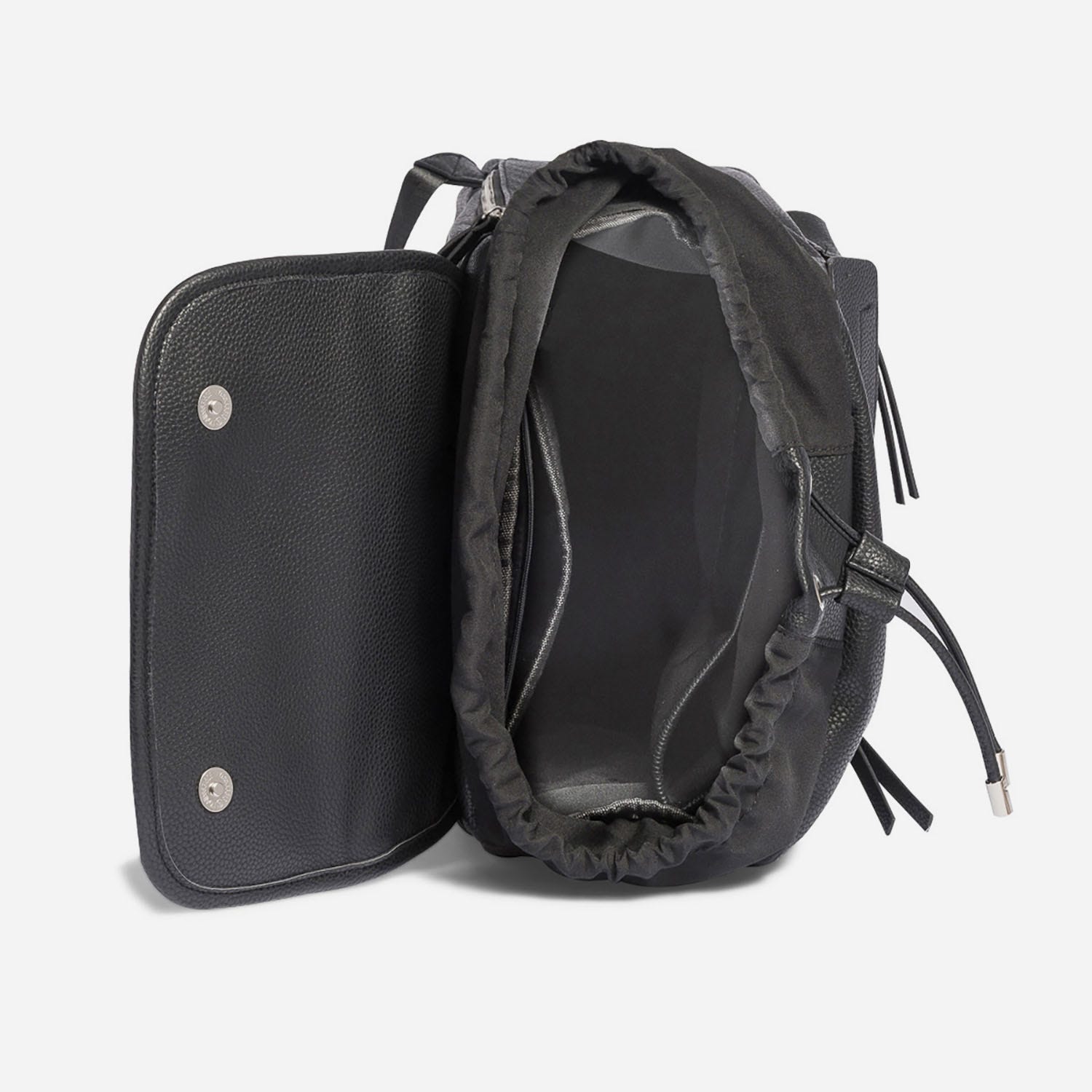 Sac à dos noir grainé