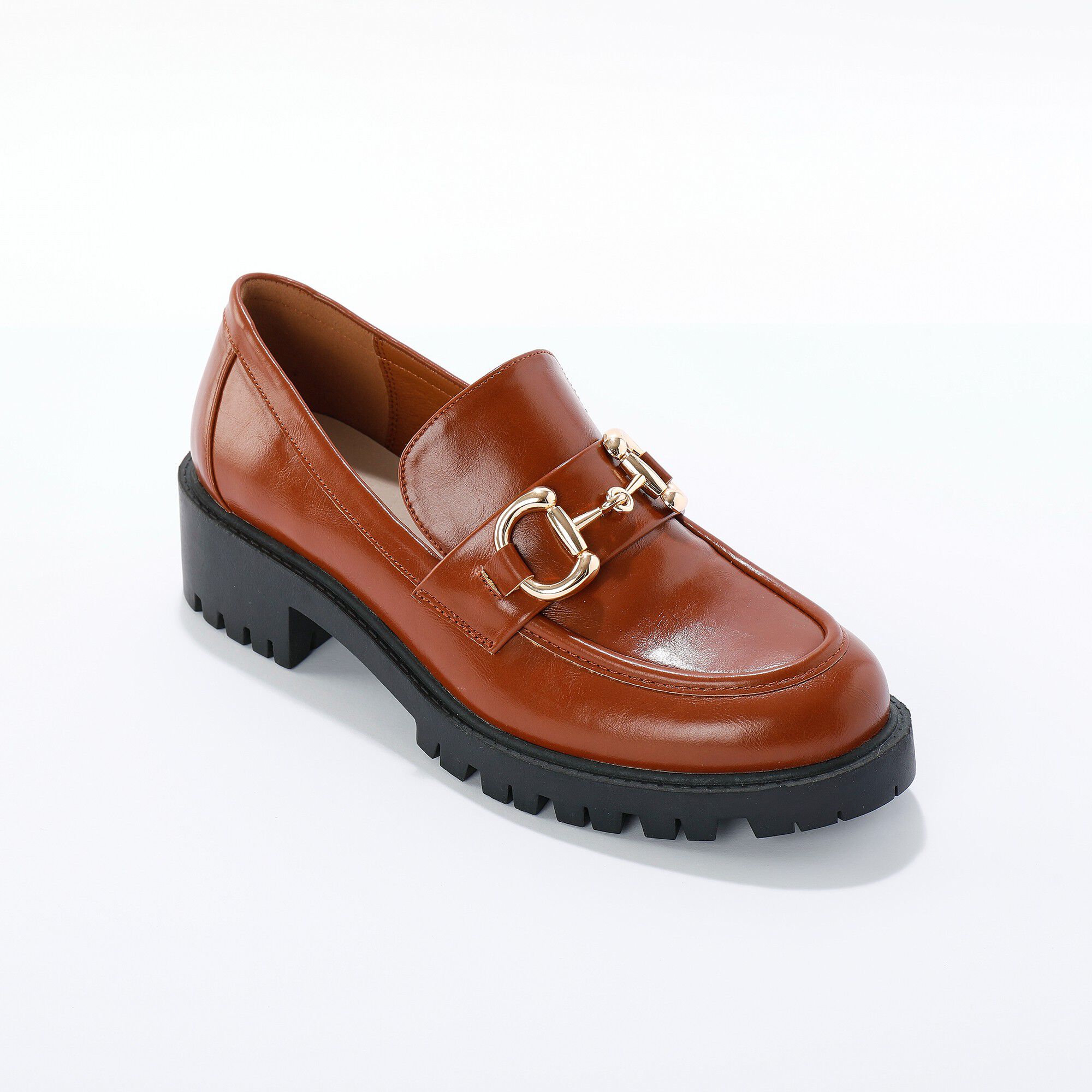 Mocassins mors fantaisie, semelle crantée