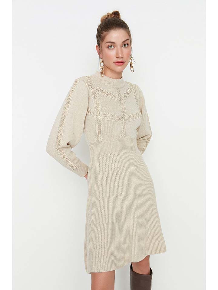 trendyol Kleid in Beige günstig kaufen