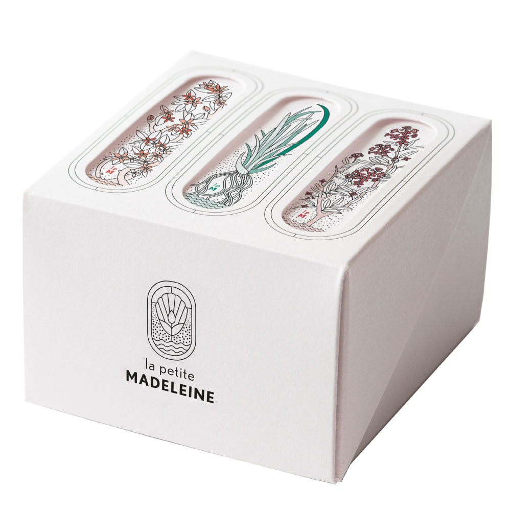 la petite madeleine Vétiver - Néroli - Santal Coffret 3 savons