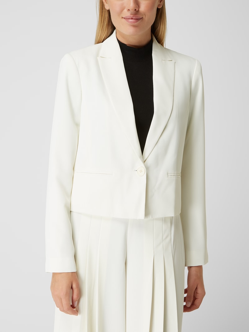 Blazer mit 1-Knopf-Verschluss in offwhite