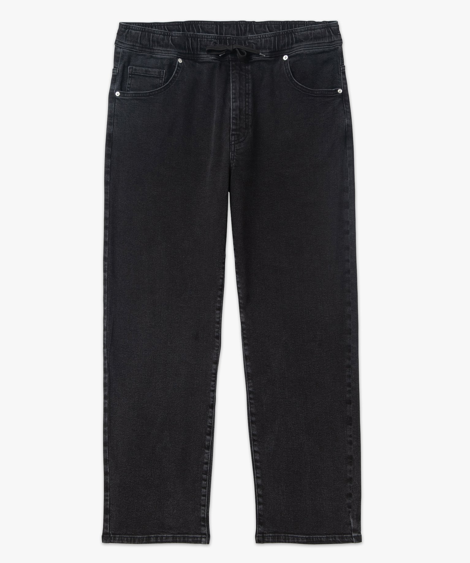 Jean Wide Legs avec taille élastique homme noir | GEMO