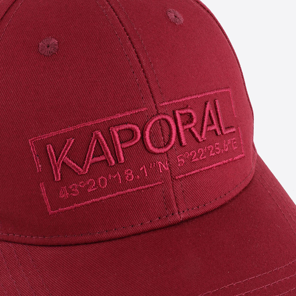 VALDE  Casquette bordeaux homme 100% coton