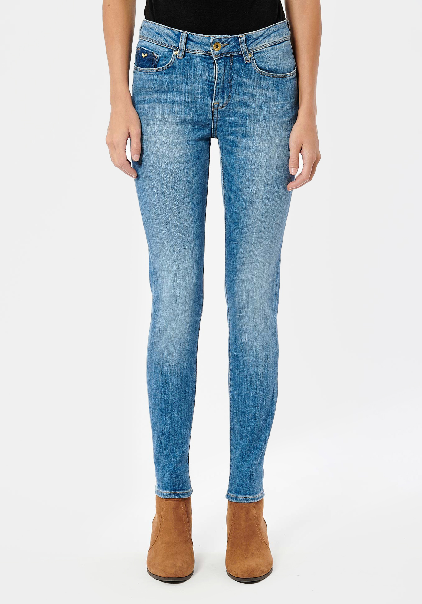 FLORE  Jean slim bleu femme