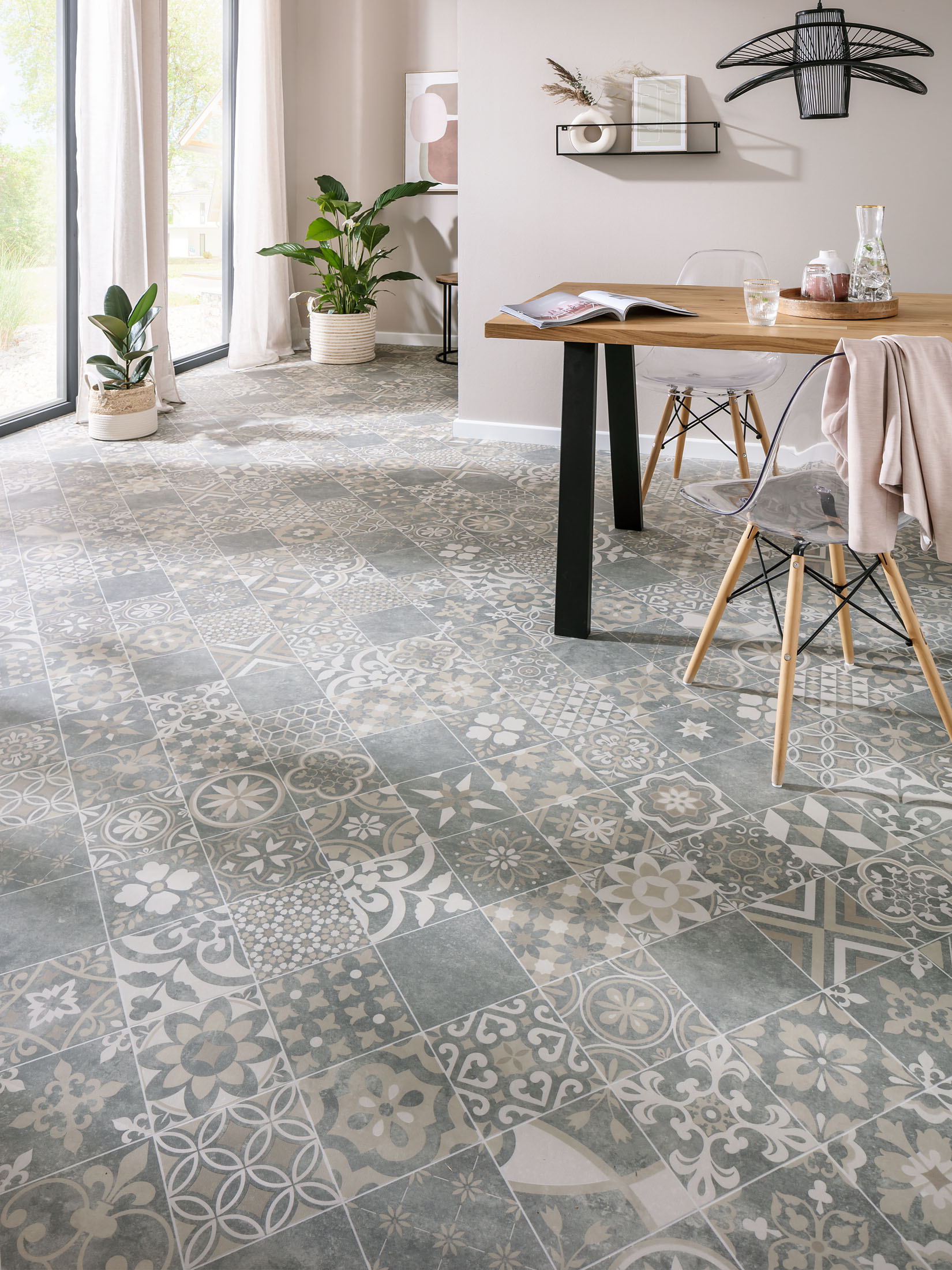 Almeria Vinyl-Rollenware, Grey 170M